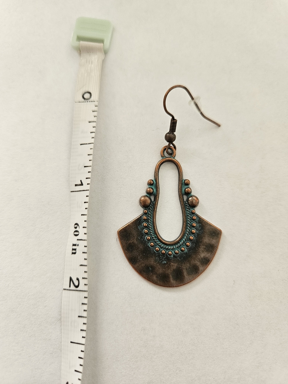NWT Bohemian Turquoise Copper Earrings Blue Brown Lightweight Festival Feminine - Picture 3 of 4